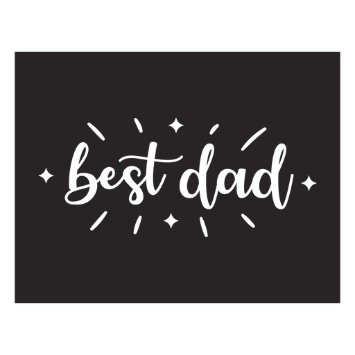 Best dad lettering quote element PNG Design