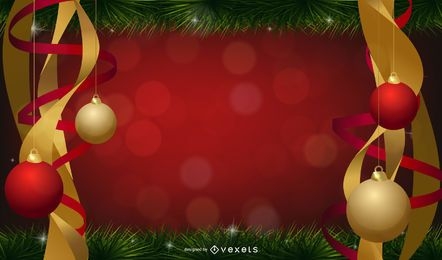 Christmas Ornamental Banner Design Vector Download
