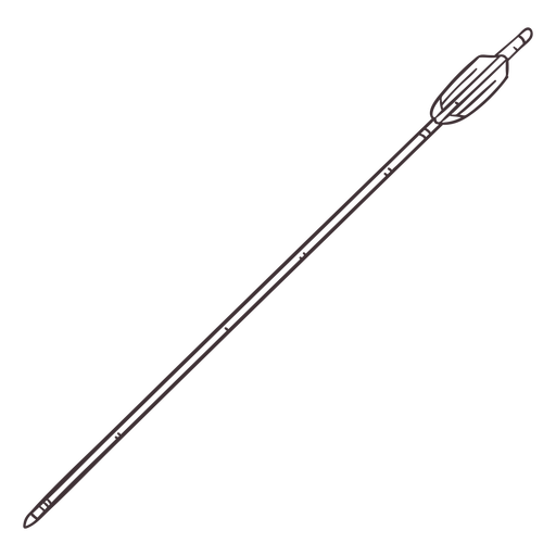Arrow archery element PNG Design
