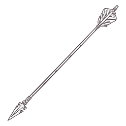 Archery-Bows-RealisticDetailedContourLine-Stroke-CR - 9 Desenho PNG
