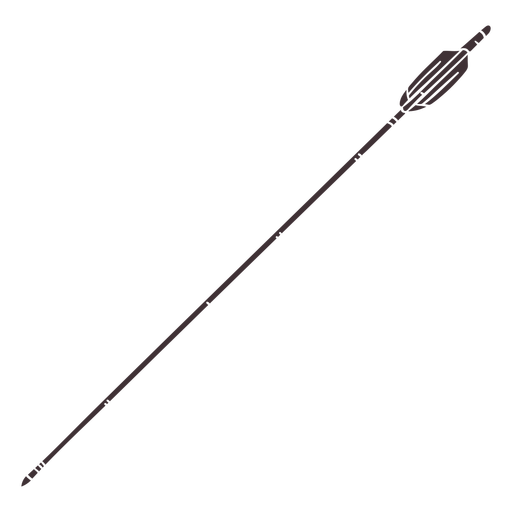 Simple archery arrow cut out  PNG Design