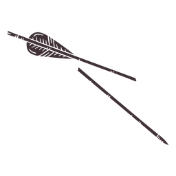 Broken simple arrow cut out PNG Design Transparent PNG