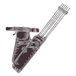 Archery-Bows-RealisticDetailedContourLine-Vinyl-CR - 10 Desenho PNG
