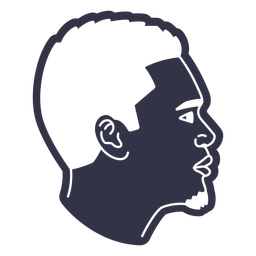 Man short hairstyle cut out PNG Design