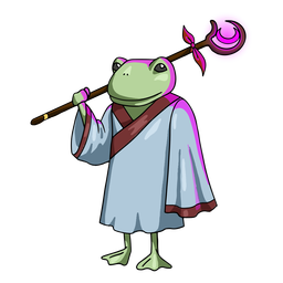 Wizard frog color stroke