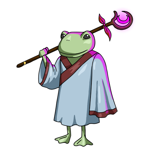 Wizard frog color stroke