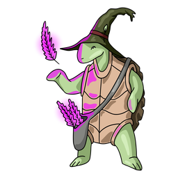 Wizard turtle color stroke
