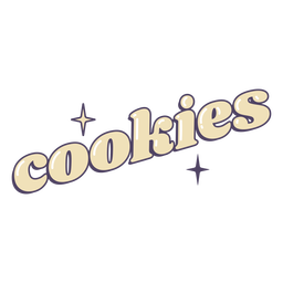 Cookies lettering label PNG Design