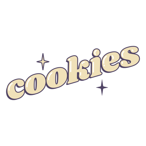 Cookies lettering label PNG Design