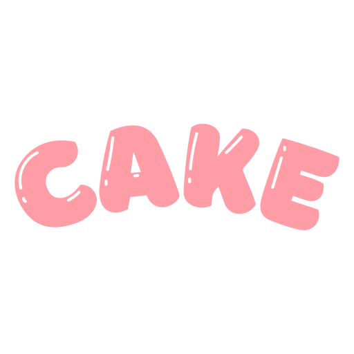 Glossy cake label stroke PNG Design