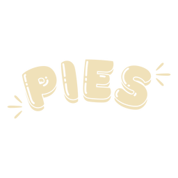 Pies glossy PNG Design