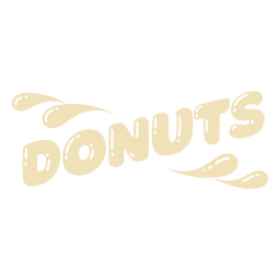 Glossy donuts label  Transparent PNG