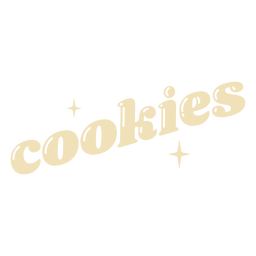 Cookies cut out lettering label PNG Design