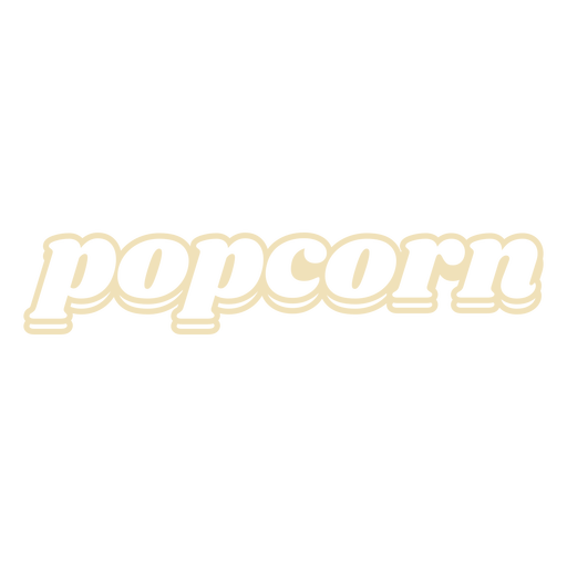 Popcorn label filled stroke