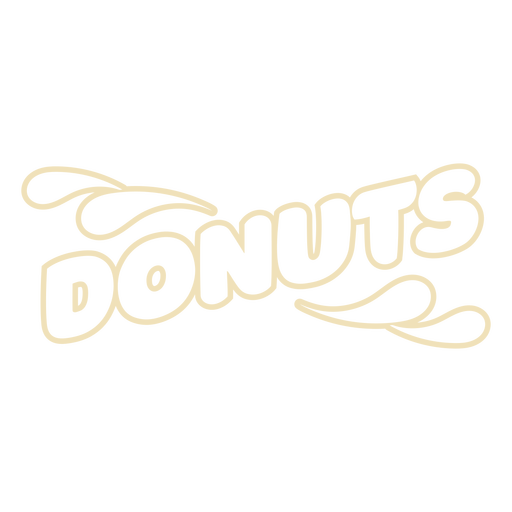 Donuts snack quote badge PNG Design