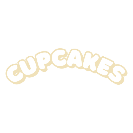 Cupcakes quote badge PNG Design
