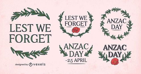 Anzac Tageskranzdekorationsset
