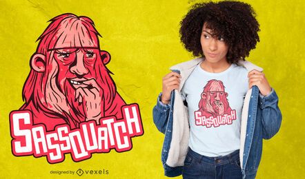 Big foot monster naughty t-shirt design