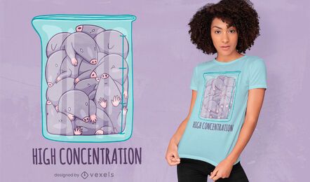 Mole animals in jar cute t-shirt design Mole animals in jar cute t-shirt design