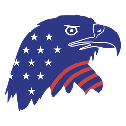 American eagle flag badge cut out Transparent PNG