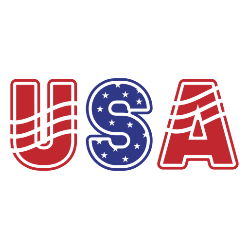 USA cut out badge PNG Design
