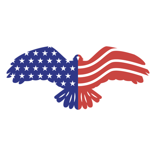 Flying american eagle badge cut out