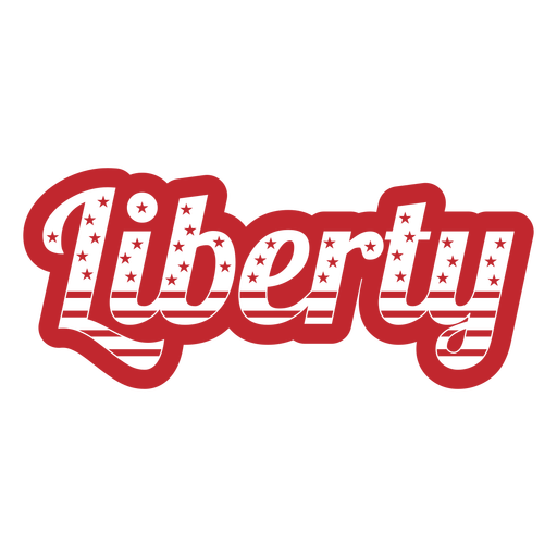 Liberty america badge lettering PNG Design