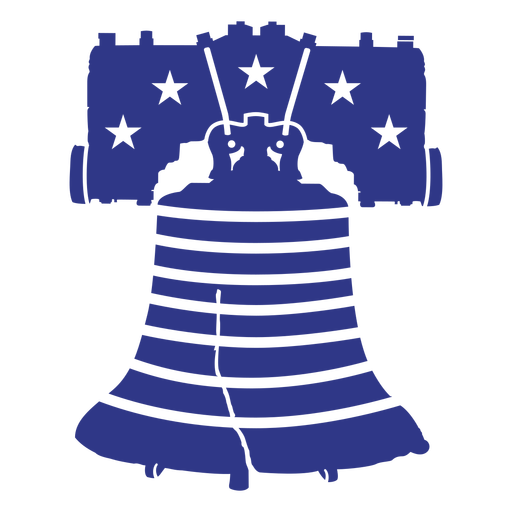 Liberty bell cut out badge element