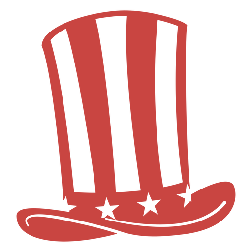 Uncle sam hat cut out PNG Design