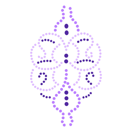 Butterfly dotted frame flat PNG Design