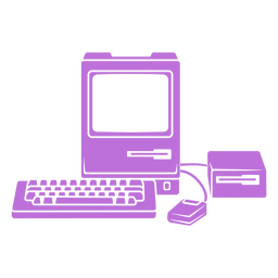 Computer-Set ausgeschnitten PNG-Design