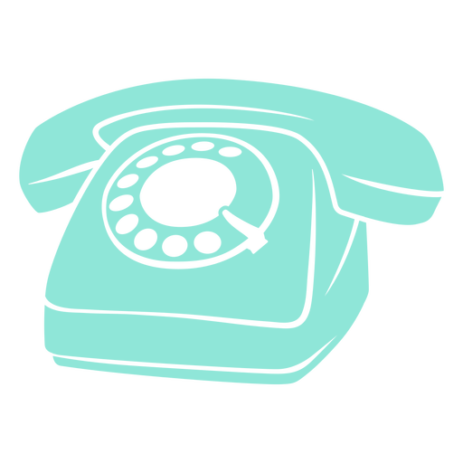 Telephone retro simple cut out