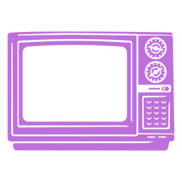 Purple tv simple cut out PNG Design Transparent PNG