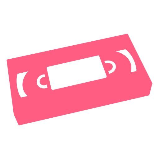 Pink VHS cut out PNG Design