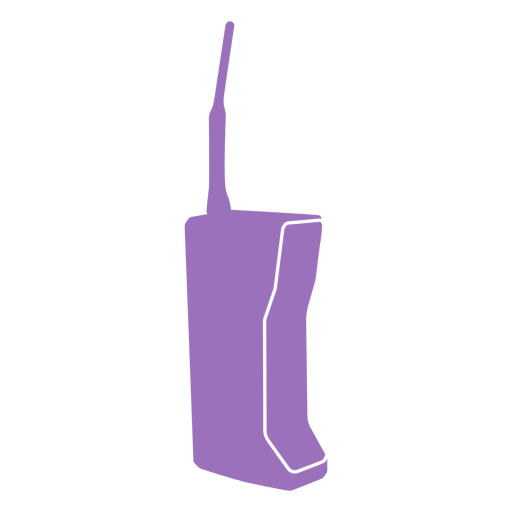 Purple cordless phone cut out PNG Design