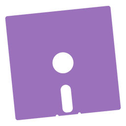 Diskette cut out PNG Design
