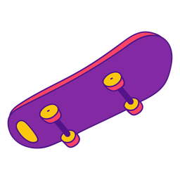 Violet skateboard color stroke Transparent PNG