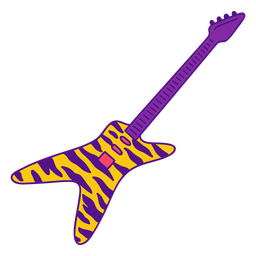 Trazo de color de guitarra eléctrica estrella Transparent PNG
