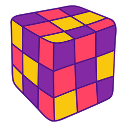 Runik's cube color stroke Transparent PNG