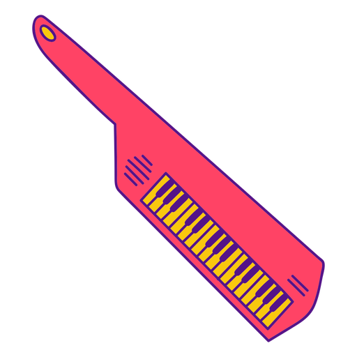 Keytar color stroke PNG Design