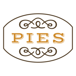 Pies label color stroke Transparent PNG