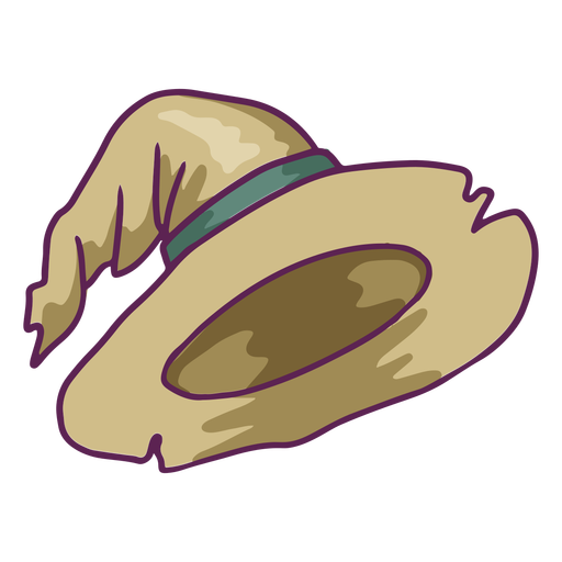 Wizard's hat color stroke PNG Design