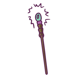 Wizard scepter fantasy PNG Design