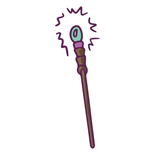 Wizard scepter fantasy PNG Design