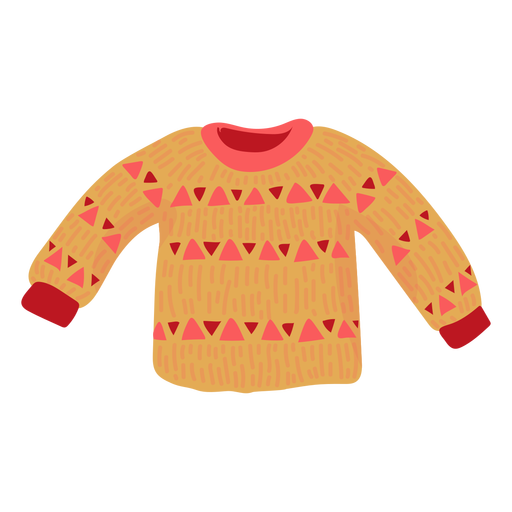 Cozy sweater flat PNG Design