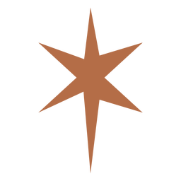 Red star sparkle flat PNG Design Transparent PNG