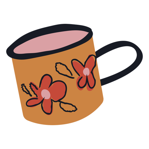 Flower mug flat