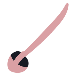 Single mushroom flat PNG Design
