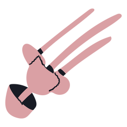 Mushrooms semi flat  PNG Design