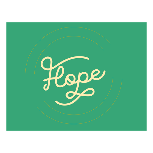 Hope lettering stroke quote PNG Design